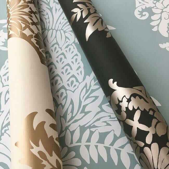 Pineapple Plantation Grey Wallpaper - York Wallcoverings - DM4975 - York Wallcoverings Wallpaper