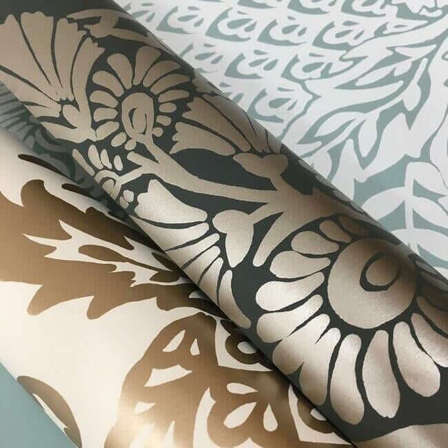 pineapple-plantation-grey-wallpaper-york-wallcoverings-dm4975 - York Wallcoverings Wallpaper