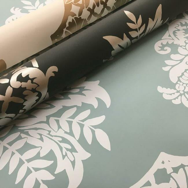 pineapple-wallpaper-gold-york-wallcoverings-dm4971