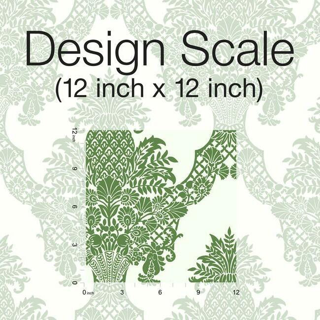 pineapple-wallpaper-green-white-york-wallcoverings-dm4976