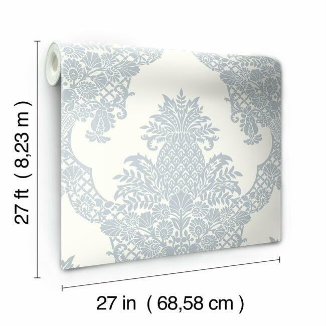 pineapple-wallpaper-periwinkle-white-york-wallcoverings-dm4974