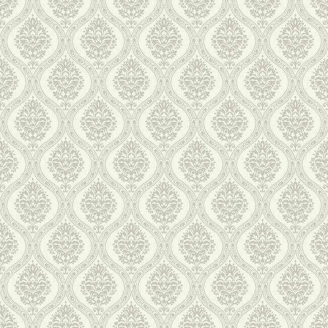 petite-ogee-taupe-wallpaper-york-wallcoverings-dm5027 - York Wallcoverings Wallpaper