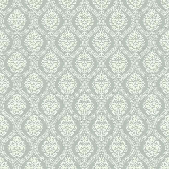 petite-ogee-green-wallpaper-york-wallcoverings-dm5028 - York Wallcoverings Wallpaper
