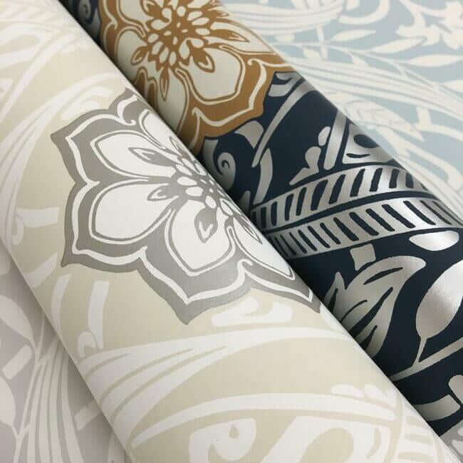 gatsby-damask-wallpaper-beige-york-wallcoverings-dm4993 - York Wallcoverings Wallpaper