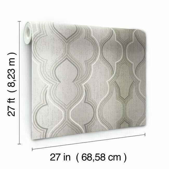 Ombre Damask Neutral Wallpaper - York Wallcoverings - DM4942 - York Wallcoverings Wallpaper