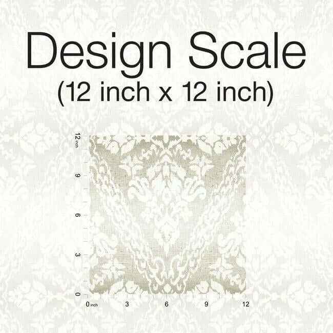 Tudor Diamond Damask Off White Wallpaper - York Wallcoverings - DM4933 - York Wallcoverings Wallpaper