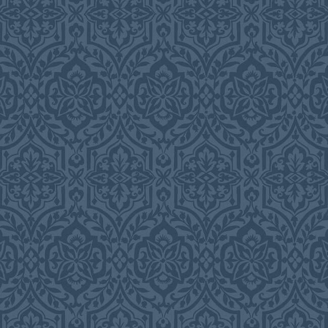 cathedral-damask-wallpaper-indigo-york-wallcoverings-dm5037