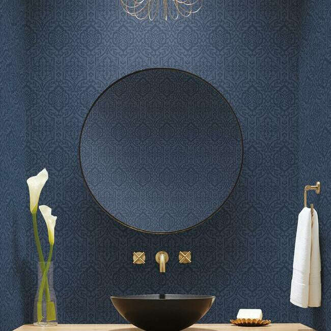 cathedral-damask-wallpaper-indigo-york-wallcoverings-dm5037