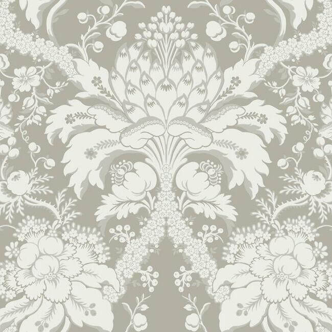 french-artichoke-dam-beige-wallpaper-york-wallcoverings-dm4952 - York Wallcoverings Wallpaper
