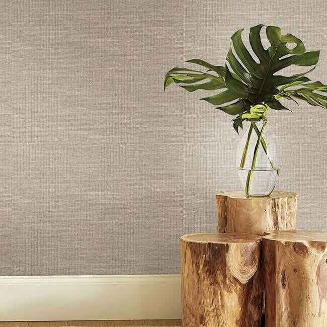 Paper & Thread Weave Beige Wallpaper - York Wallcoverings - BO6612 - York Wallcoverings Wallpaper