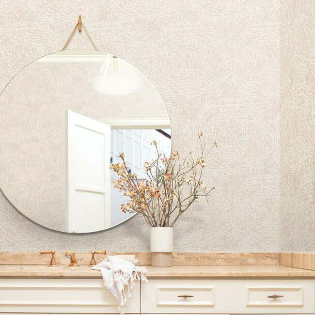 floret-pink-wallpaper-york-wallcoverings-bo6751 - York Wallcoverings Wallpaper