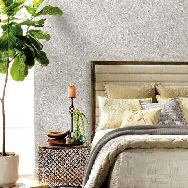 Floret Grey Wallpaper - York Wallcoverings - BO6752 - York Wallcoverings Wallpaper