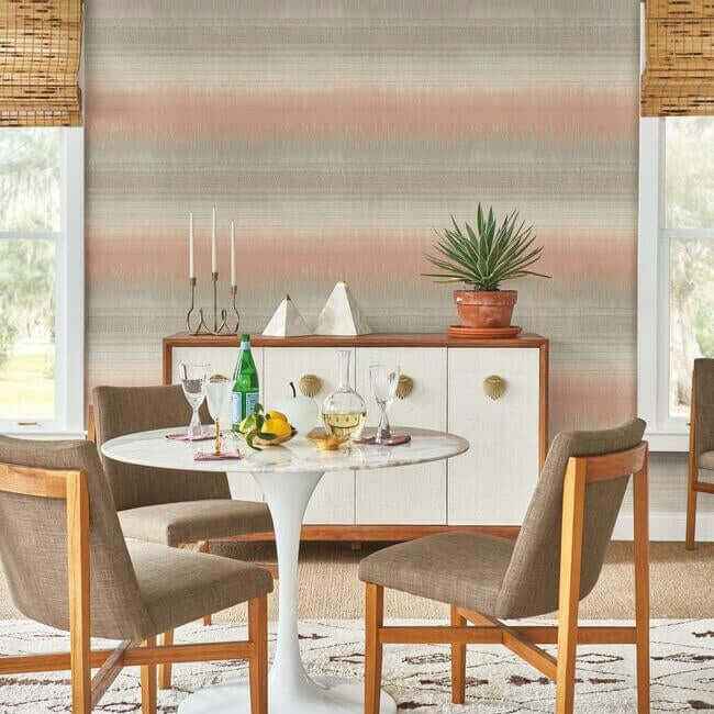 Desert Textile Pink Wallpaper - York Wallcoverings - BO6621