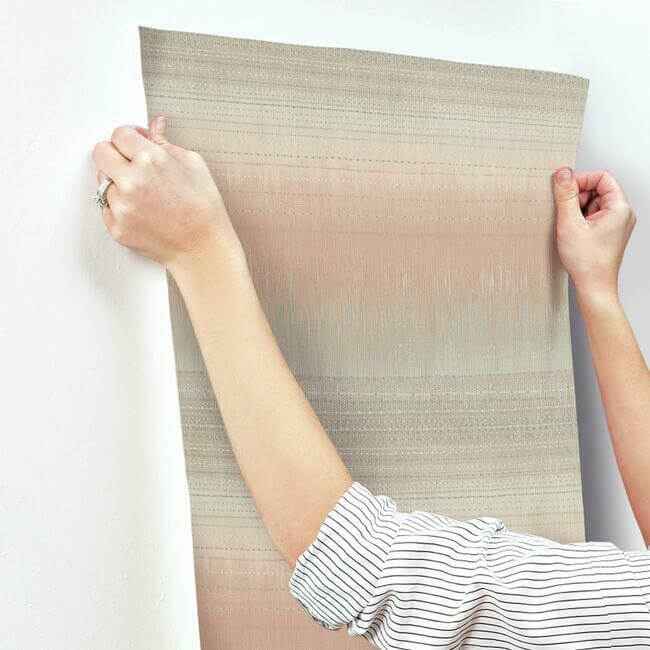Desert Textile Pink Wallpaper - York Wallcoverings - BO6621 - York Wallcoverings Wallpaper