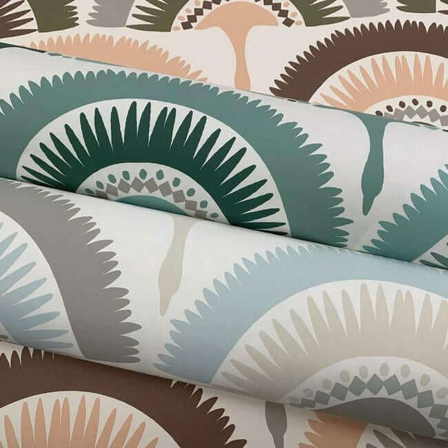 feather-fringe-cream-blue-wallpaper-york-wallcoverings-bo6643 - York Wallcoverings Wallpaper