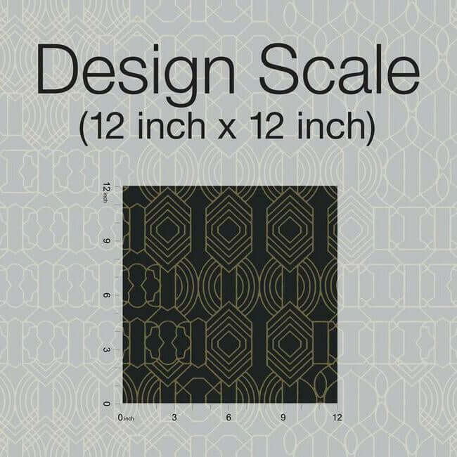 modern-chandelier-black-wallpaper-york-wallcoverings-bo6674 - York Wallcoverings Wallpaper