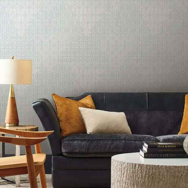Modern Chandelier Cream Wallpaper - York Wallcoverings - BO6672 - York Wallcoverings Wallpaper