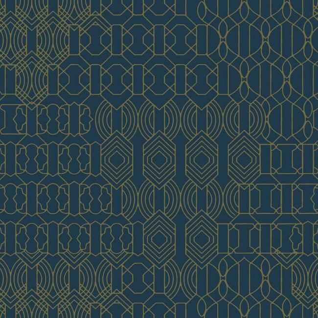 Modern Chandelier Blue Wallpaper - York Wallcoverings - BO6673