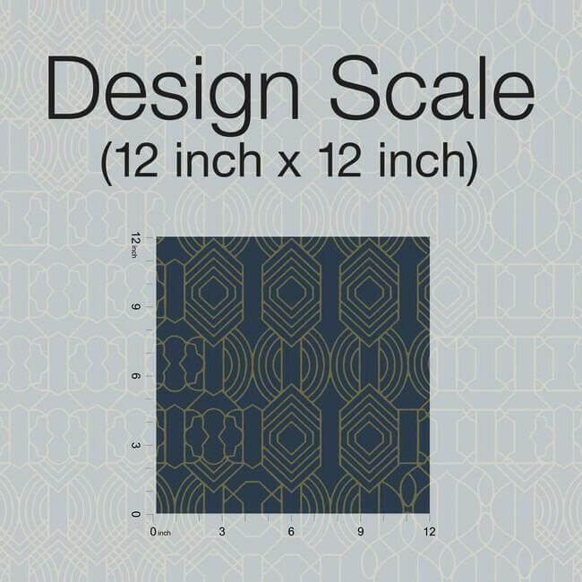 modern-chandelier-wallpaper-navy-york-wallcoverings-bo6673 - York Wallcoverings Wallpaper