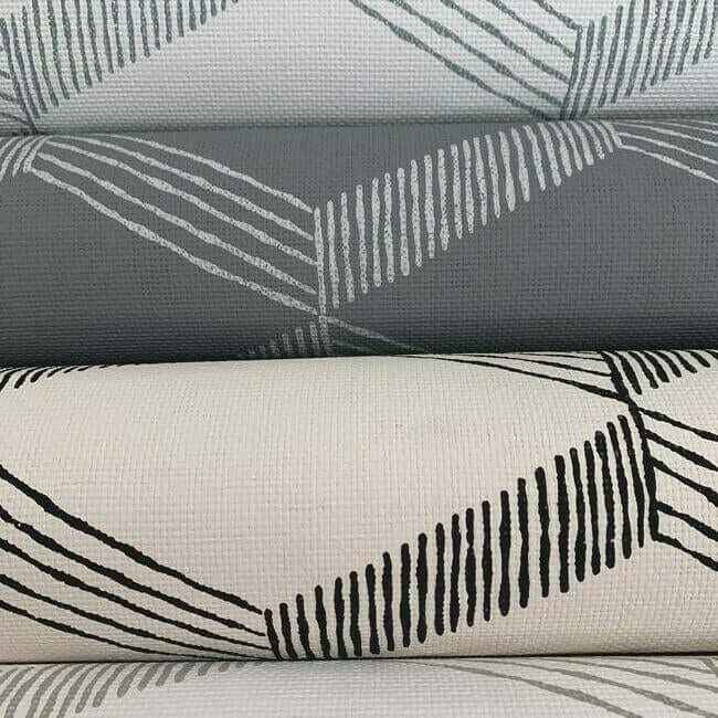 Palisades Paperweave Grey & White Wallpaper - York Wallcoverings - BO6722 - York Wallcoverings Wallpaper