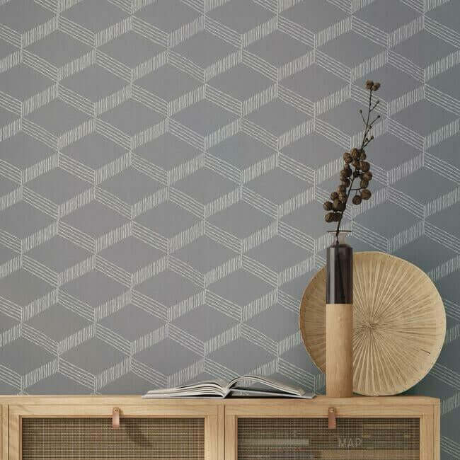 palisades-paperweave-grey-white-wallpaper-york-wallcoverings-bo6722 - York Wallcoverings Wallpaper
