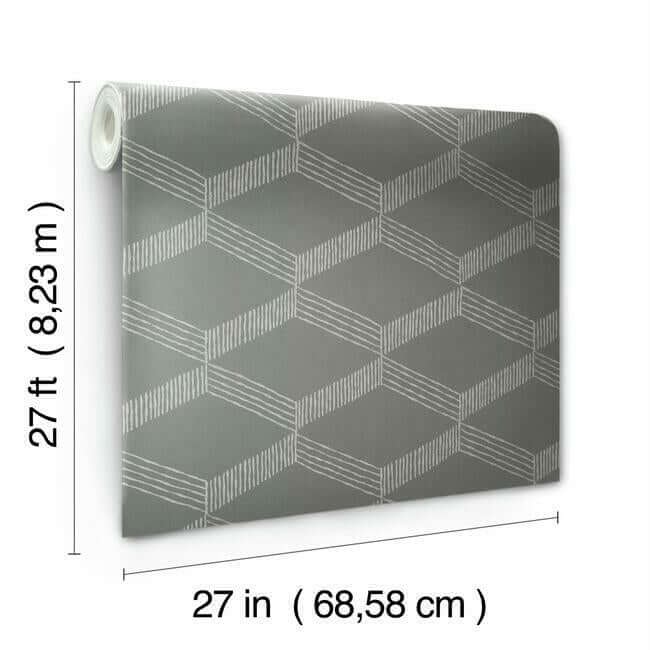 palisades-paperweave-grey-white-wallpaper-york-wallcoverings-bo6722 - York Wallcoverings Wallpaper