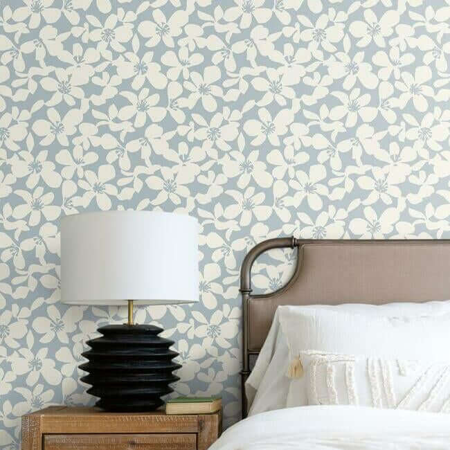 free-spirit-blue-wallpaper-york-wallcoverings-bo6684 - York Wallcoverings Wallpaper