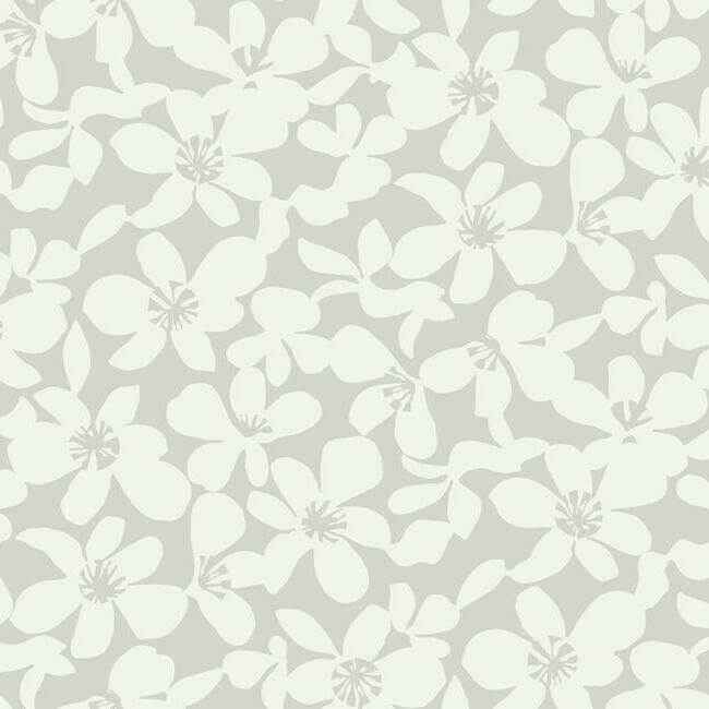 Free Spirit Grey Wallpaper - York Wallcoverings - BO6682 - York Wallcoverings Wallpaper
