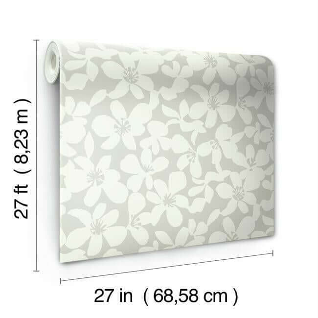 free-spirit-wallpaper-grey-york-wallcoverings-bo6682 - York Wallcoverings Wallpaper