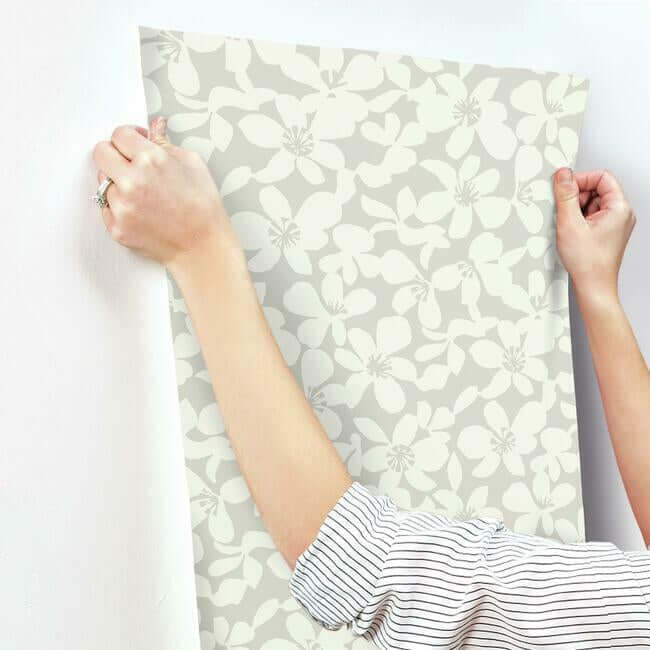 free-spirit-wallpaper-grey-york-wallcoverings-bo6682 - York Wallcoverings Wallpaper