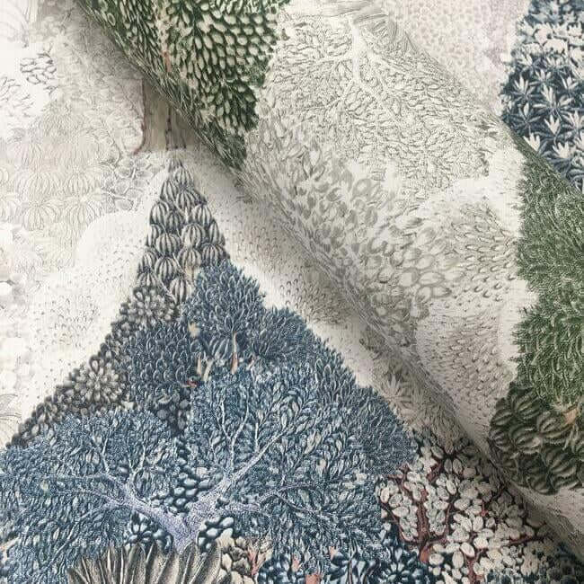 mystic-forest-green-coral-wallpaper-york-wallcoverings-bo6702 - York Wallcoverings Wallpaper