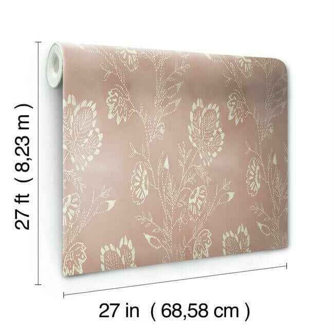 Barbier Light Pink Wallpaper - York Wallcoverings - CH1425 - York Wallcoverings Wallpaper