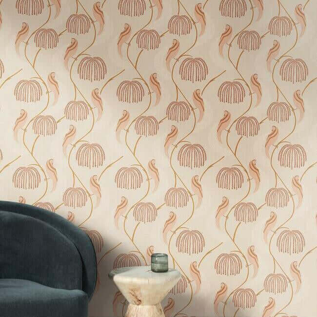 blaise-light-pink-wallpaper-york-wallcoverings-ch1436 - York Wallcoverings Wallpaper