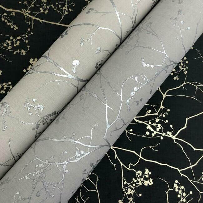 luminous-branches-wallpaper-greysilver-york-wallcoverings-dd3814 - York Wallcoverings Wallpaper