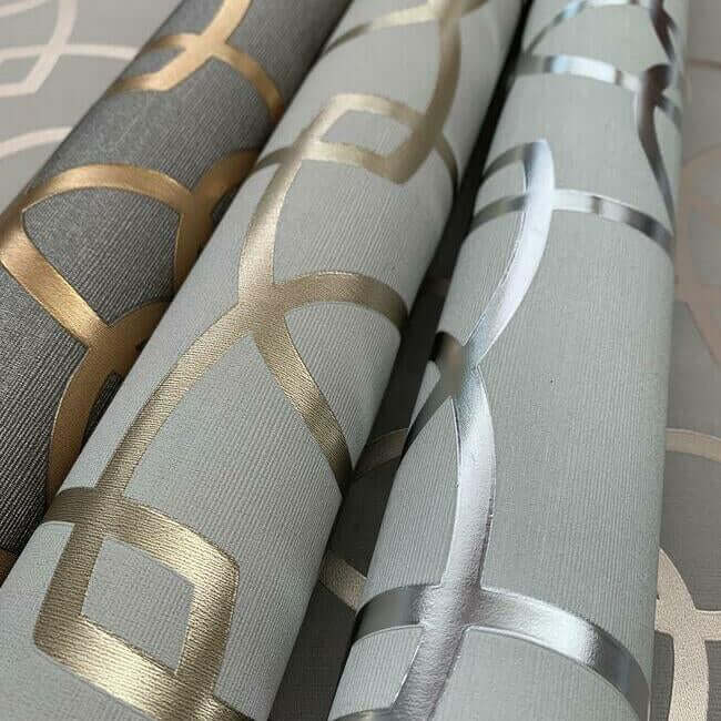 serendipity-grey-gold-metallic-wallpaper-york-wallcoverings-y6200204 - York Wallcoverings Wallpaper