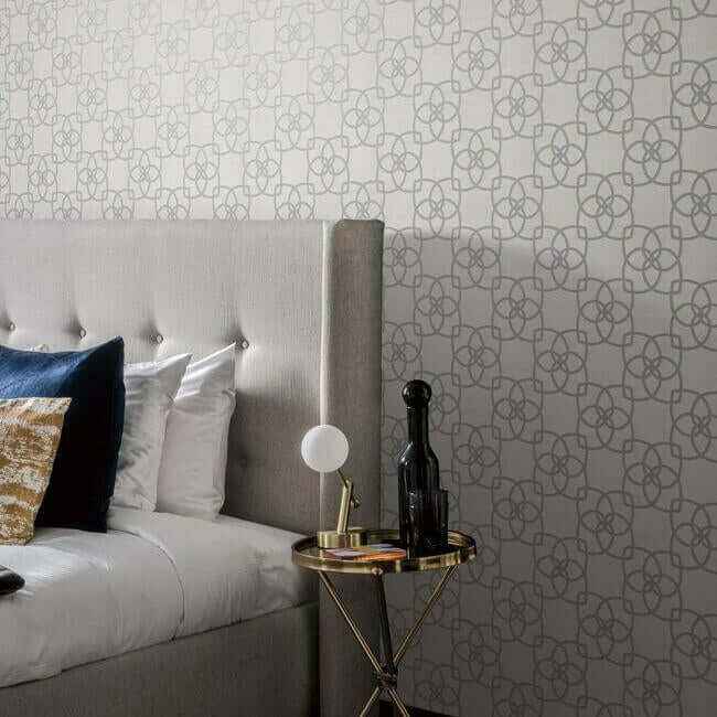 Serendipity Pale Grey Metallic Wallpaper - York Wallcoverings - Y6200205 - York Wallcoverings Wallpaper