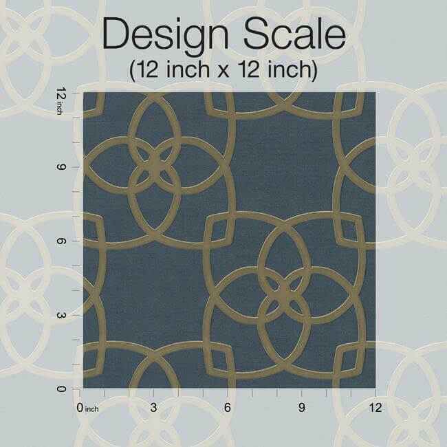 Serendipity Navy Wallpaper - York Wallcoverings - DD3711 - York Wallcoverings Wallpaper