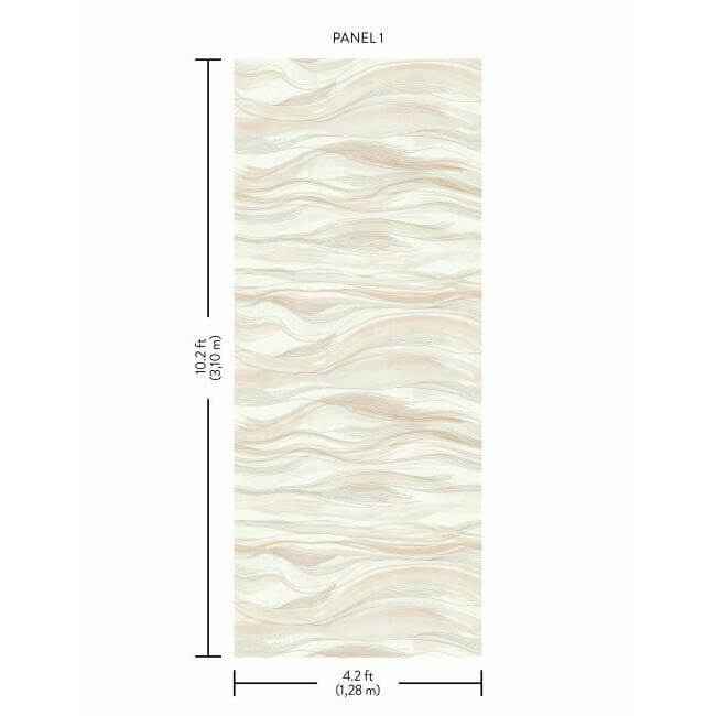 Currents Mural Wall Mural Clay - York Wallcoverings - DD3843M - York Wallcoverings Wallpaper