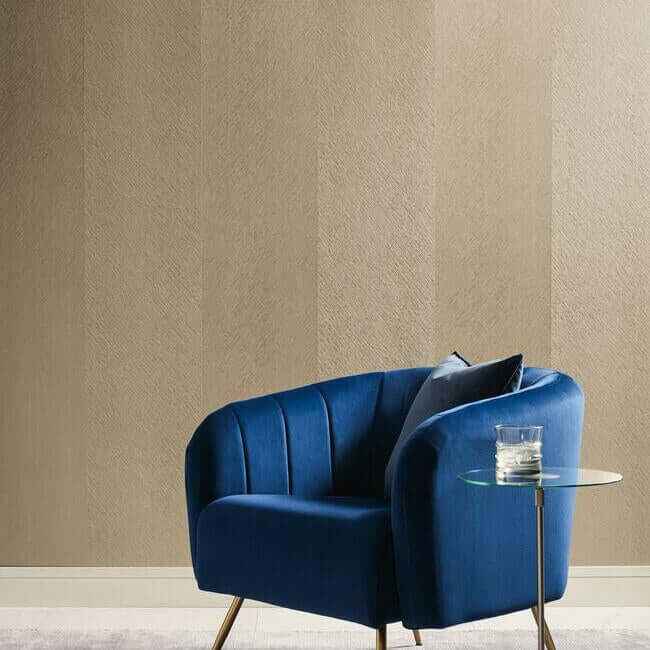 Etched Chevron Gold Wallpaper - York Wallcoverings - DD3783 - York Wallcoverings Wallpaper