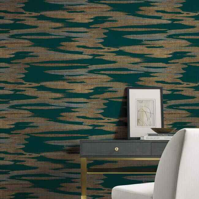 Nimbus Teal Wallpaper - York Wallcoverings - DD3823 - York Wallcoverings Wallpaper