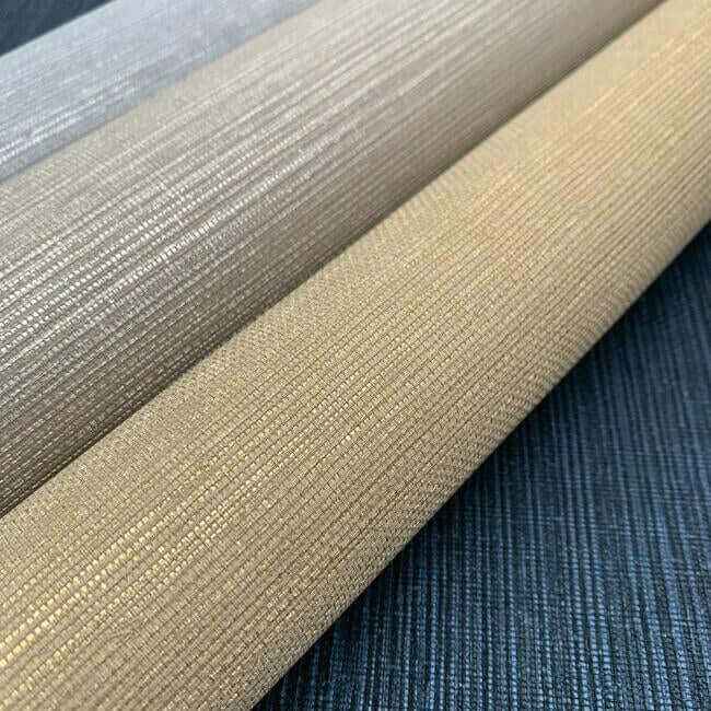 Shining Sisal Grasscloth Dark Blue Metallic Wallpaper - York Wallcoverings - Y6200907 - York Wallcoverings Wallpaper