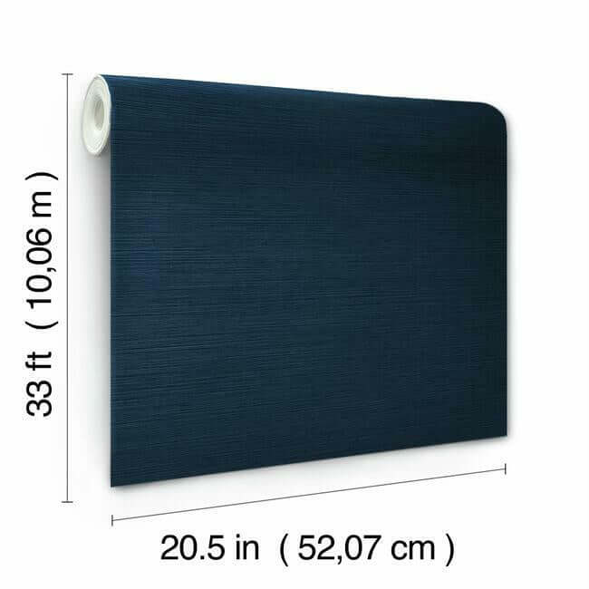shining-sisal-grasscloth-dark-blue-metallic-wallpaper-york-wallcoverings-y6200907 - York Wallcoverings Wallpaper