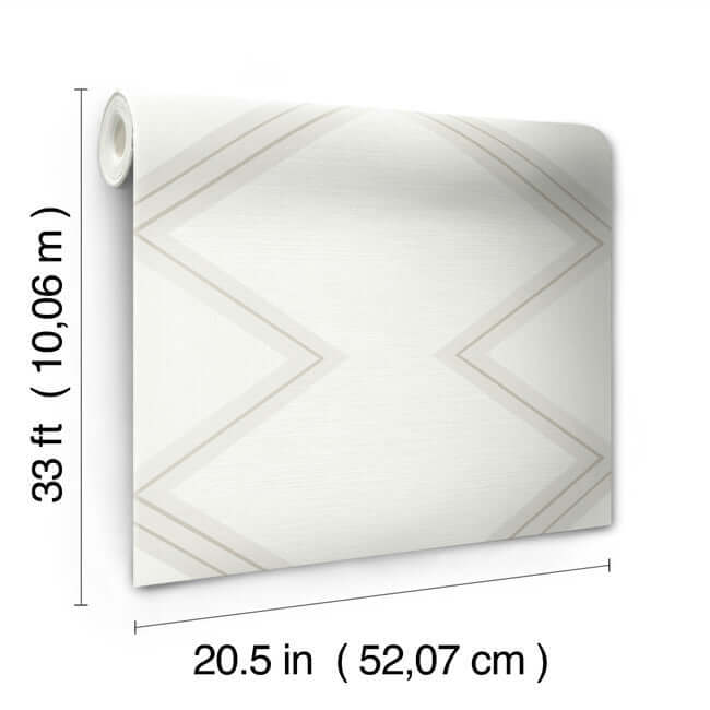 diamond-twist-white-cream-wallpaper-york-wallcoverings-bw3821 - York Wallcoverings Wallpaper