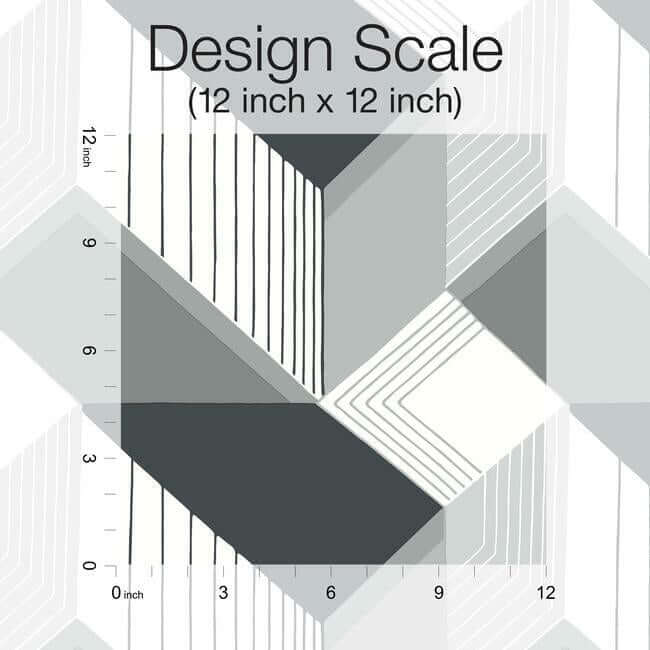 graphic-geo-black-white-wallpaper-york-wallcoverings-bw3882 - York Wallcoverings Wallpaper