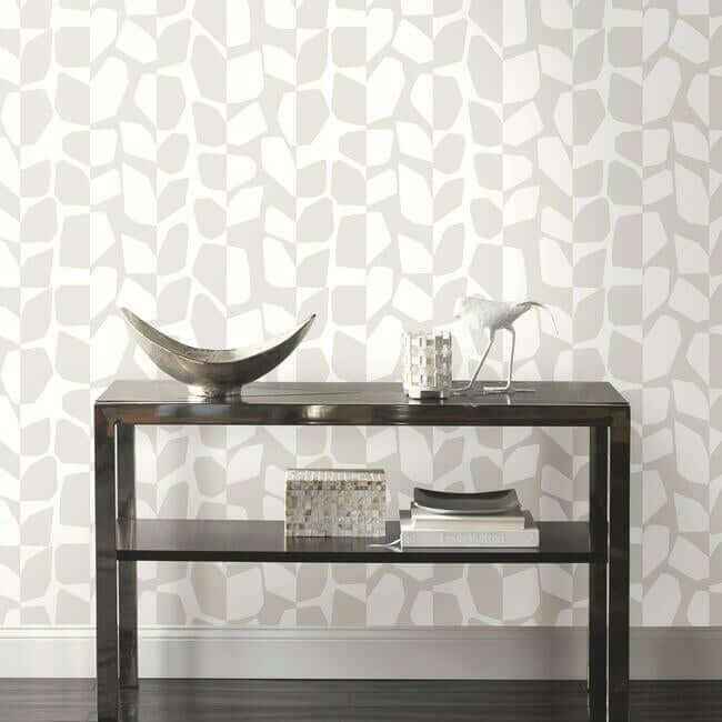 Primitive Vines White & Cream Wallpaper - York Wallcoverings - BW3891 - York Wallcoverings Wallpaper