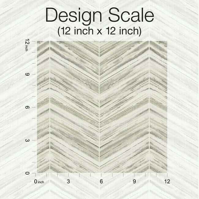 Petite Watercolor Chevron Cream Wallpaper - York Wallcoverings - BW3912 - York Wallcoverings Wallpaper