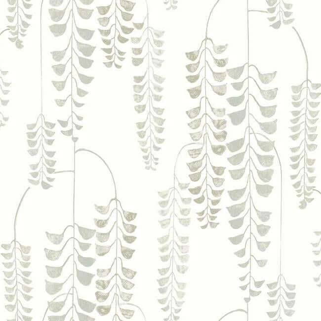 deco-wisteria-white-cream-wallpaper-york-wallcoverings-bw3942 - York Wallcoverings Wallpaper
