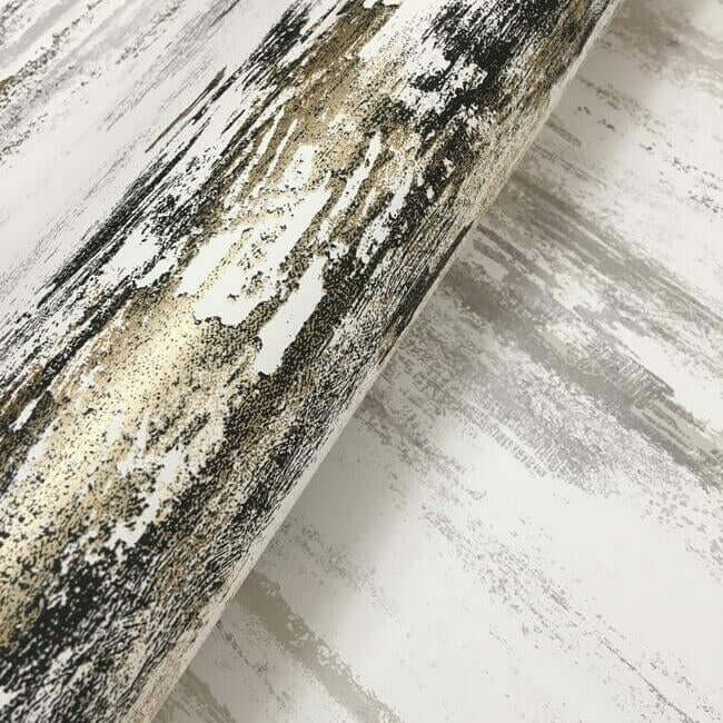 birch-bark-texture-black-gold-wallpaper-york-wallcoverings-bw3961 - York Wallcoverings Wallpaper