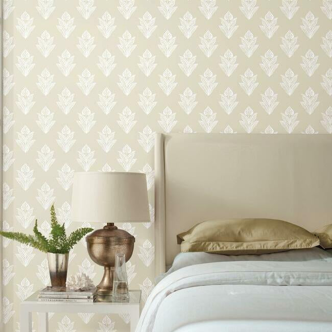 lotus-motif-wallpaper-linen-white-york-wallcoverings-bw3978