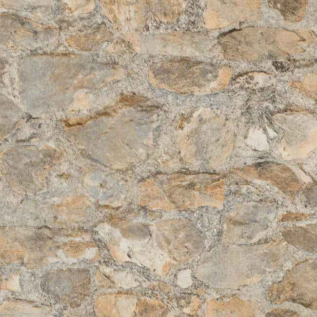 Field Stone Grasscloth Tan & Grey Wallpaper - York Wallcoverings - PA130904LW